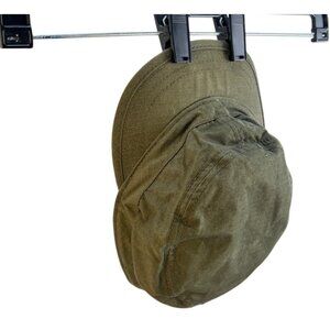 The Hawk Olive Green Cotton Military-Style Hat One Size Utility Casual Outdoor